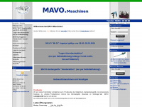 mavo-maschinen.de Webseite Vorschau