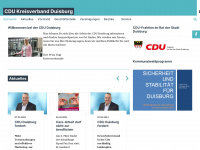 cdu-duisburg.de Webseite Vorschau