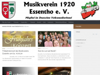 musikverein-essentho.de Webseite Vorschau