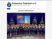 polizeichor-paderborn.de Webseite Vorschau