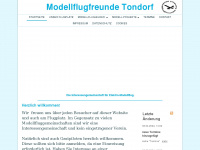 modellflugfreunde-tondorf.de Webseite Vorschau