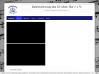 spielmannszug-barth.de Webseite Vorschau
