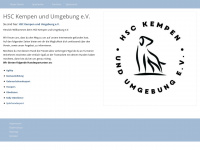 hsc-kempen.de Webseite Vorschau