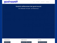 good-sound.de Webseite Vorschau
