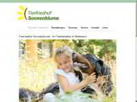 tierfriedhofsonnenblume.de Webseite Vorschau