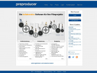 preproducer.com Webseite Vorschau