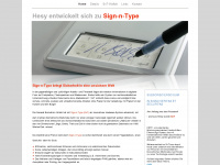 sign-n-type.com Webseite Vorschau
