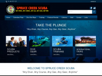 sprucecreekscuba.com Webseite Vorschau
