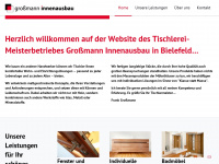 grossmann-innenausbau.de Webseite Vorschau