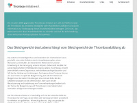 thrombose-initiative.de Webseite Vorschau