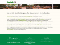 koenigsbacher-biergarten.de Webseite Vorschau