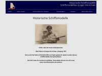 historische-schiffsmodelle.de Webseite Vorschau
