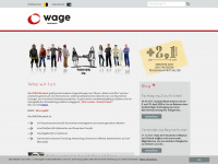 wage.at Webseite Vorschau