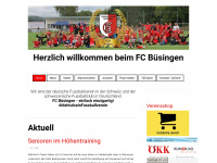 fcbuesingen.ch Webseite Vorschau