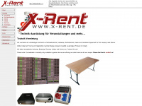x-rent.de Webseite Vorschau