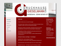 druckerei-gieselmann.de Webseite Vorschau