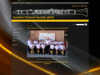 austrian-clarinet-society.at Webseite Vorschau