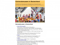 karnevalmuseum.de Webseite Vorschau