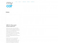 mycar.net Webseite Vorschau