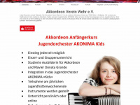 akkordeonverein-wehr.de Webseite Vorschau