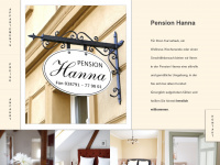 pension-hanna.de Webseite Vorschau