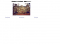 humboldtschule-mannheim.de Webseite Vorschau