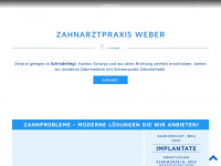 weber-zahnarzt.ch Webseite Vorschau