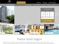 palacesaigon.com Webseite Vorschau