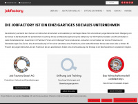 jobfactory.ch Webseite Vorschau