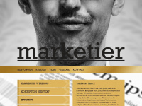 marketier.com Webseite Vorschau