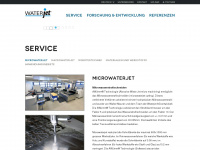 microwaterjet.ch Webseite Vorschau