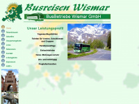 busreisen-wismar.de Webseite Vorschau