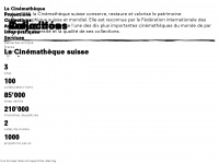 cinematheque.ch Webseite Vorschau