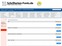 schriftarten-fonts.de Webseite Vorschau