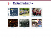 musikverein-kroev.de Webseite Vorschau