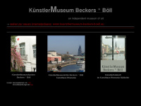 kuenstler-beckers-boell-museum.de Webseite Vorschau
