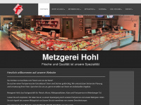 metzgerei-hohl.de Webseite Vorschau