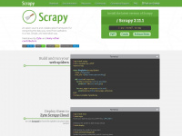 scrapy.org Webseite Vorschau