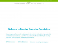 creativeeducationfoundation.org Webseite Vorschau