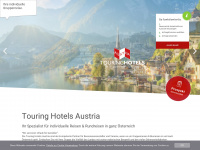 touringhotels.at Webseite Vorschau