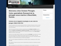 oceane.ch Webseite Vorschau