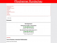 pforzheimer-rundschau.de Webseite Vorschau