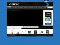 pretec.com Webseite Vorschau