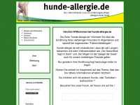 hunde-allergie.de Webseite Vorschau