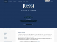 lesscss.org Webseite Vorschau