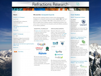 refractions.net Webseite Vorschau