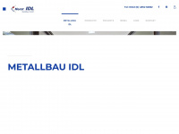 idl-metallbau.at Webseite Vorschau