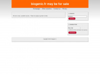 biogenic.fr Webseite Vorschau