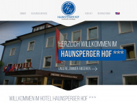 haunspergerhof.at Webseite Vorschau