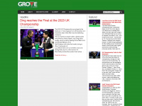 grovesnooker.co.uk Webseite Vorschau